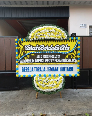 Papan Bunga Duka di Mangga Besar